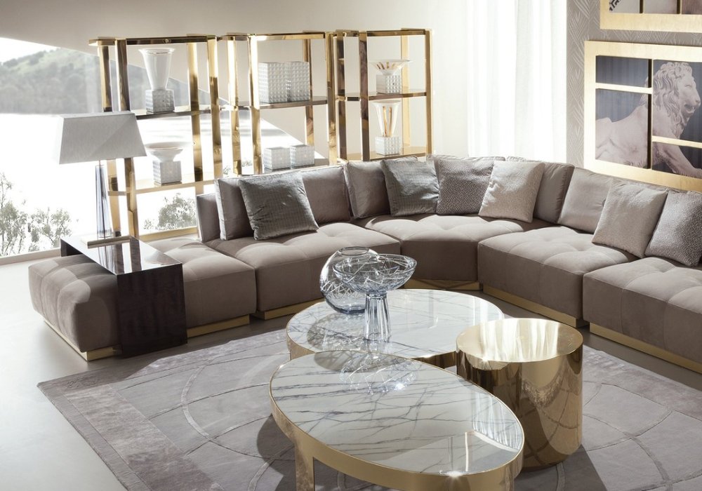 Bộ sofa của thương hiệu Giorgio Collection cho không gian thêm tinh tế, sang trọng