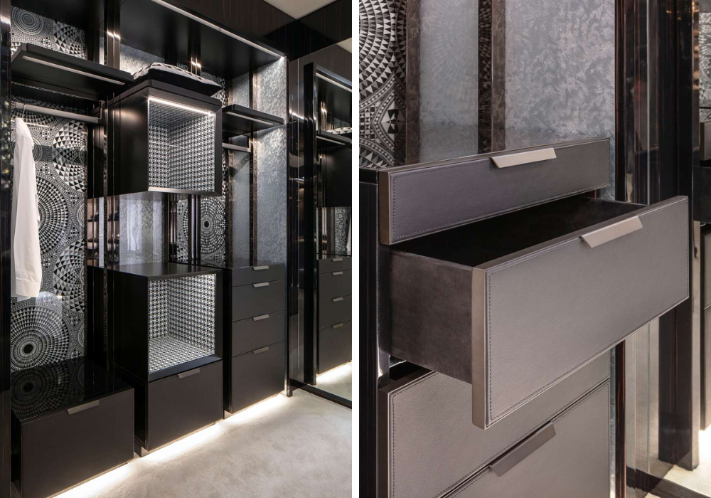 Hệ tủ được thiết kế tùy chỉnh theo nhu cầu của khách hàng