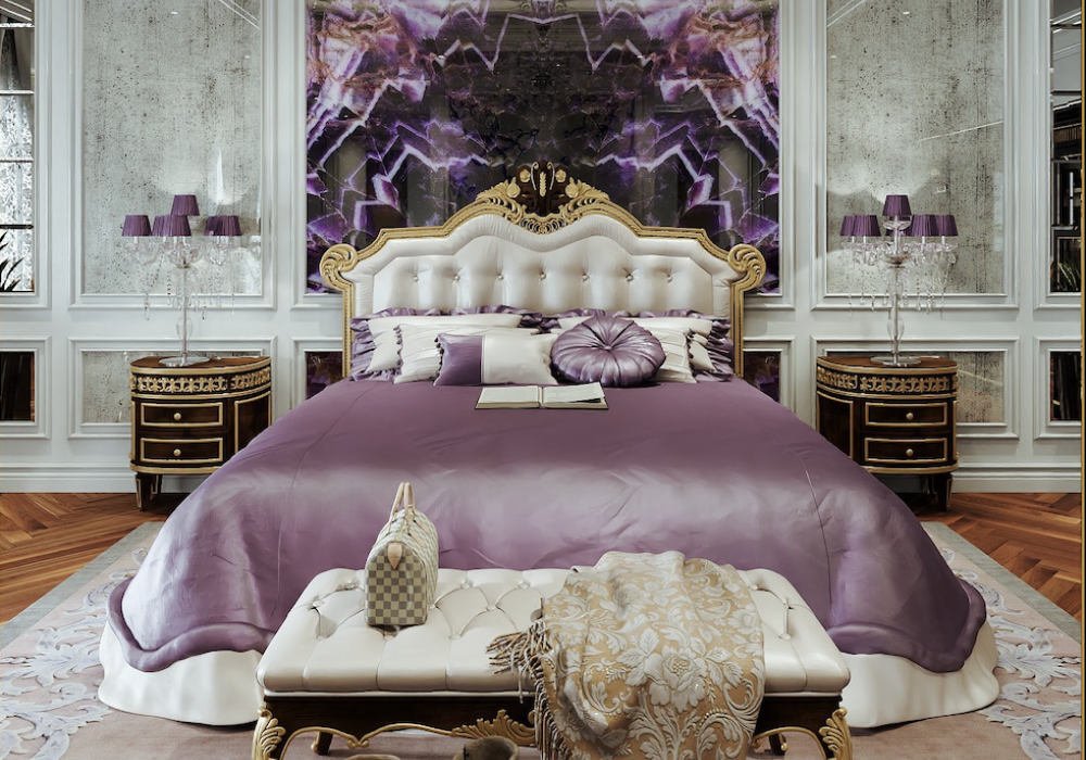 Phòng ngủ cổ điển đẹp với nội thất cao cấp từ Ý, sang trọng, nghệ thuật