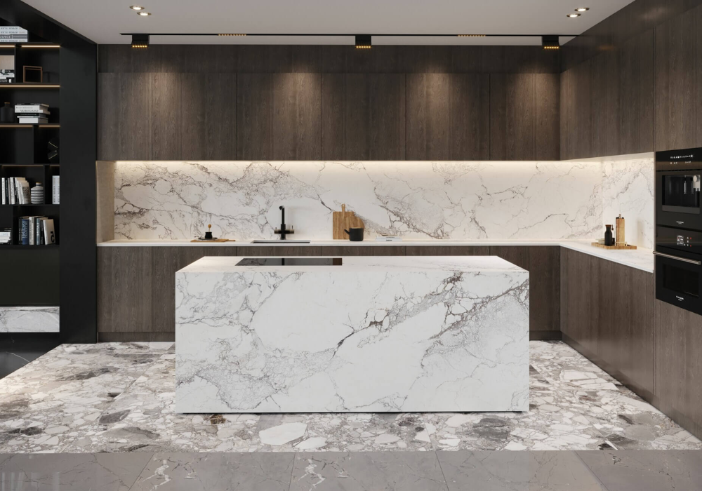 Ứng dụng làm worktop của đá marble