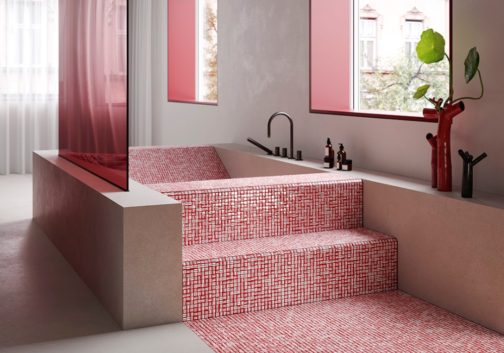 Mosaic là điểm nhấn cho phòng tắm thêm sang trọng, nổi bật