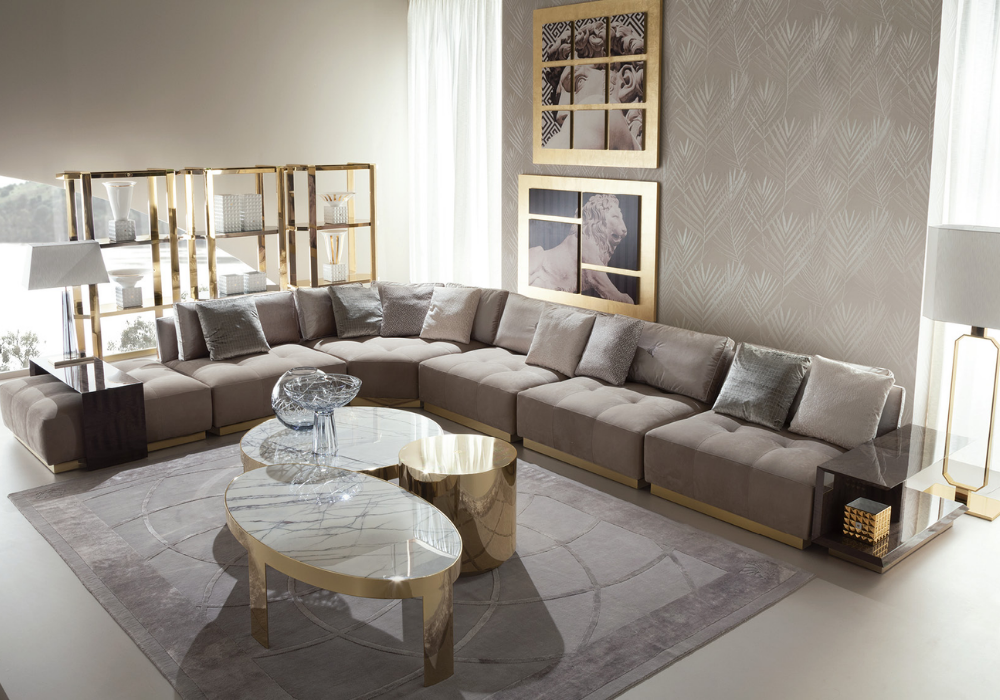 Mẫu thiết kế phòng khách sang trọng với nội thất luxury