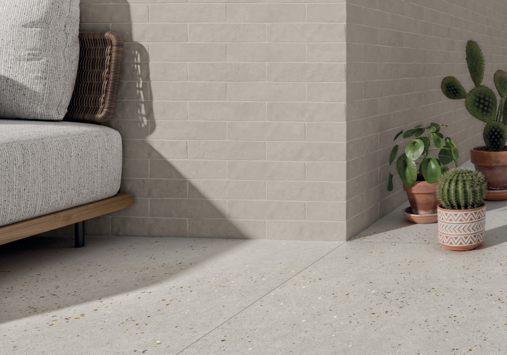 Gạch terrazzo bền bỉ, phù hợp ốp lát khu vực ngoài trời