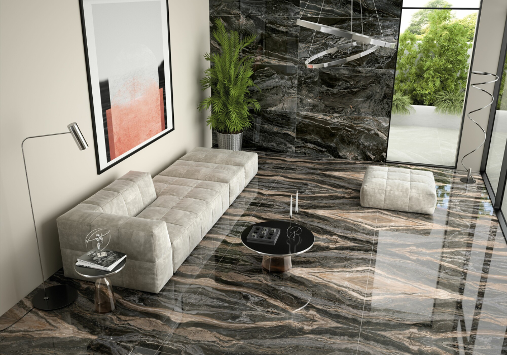 Vẻ đẹp sang trọng tạo điểm nhấn cho phòng khách