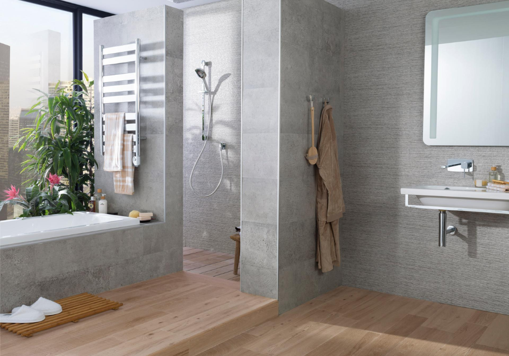 Nhờ sự đa dạng tông màu gỗ, gạch vân gỗ có thể thích hợp với nhiều kiểu thiết kế phòng tắm
