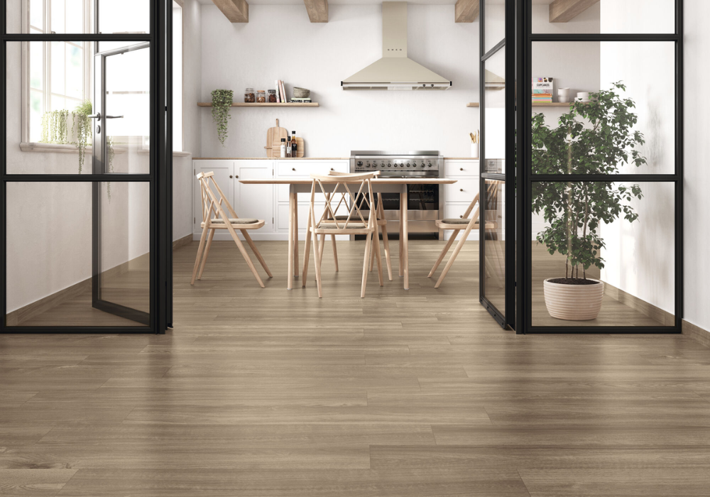 Gạch vân gỗ chất liệu porcelain phổ biến