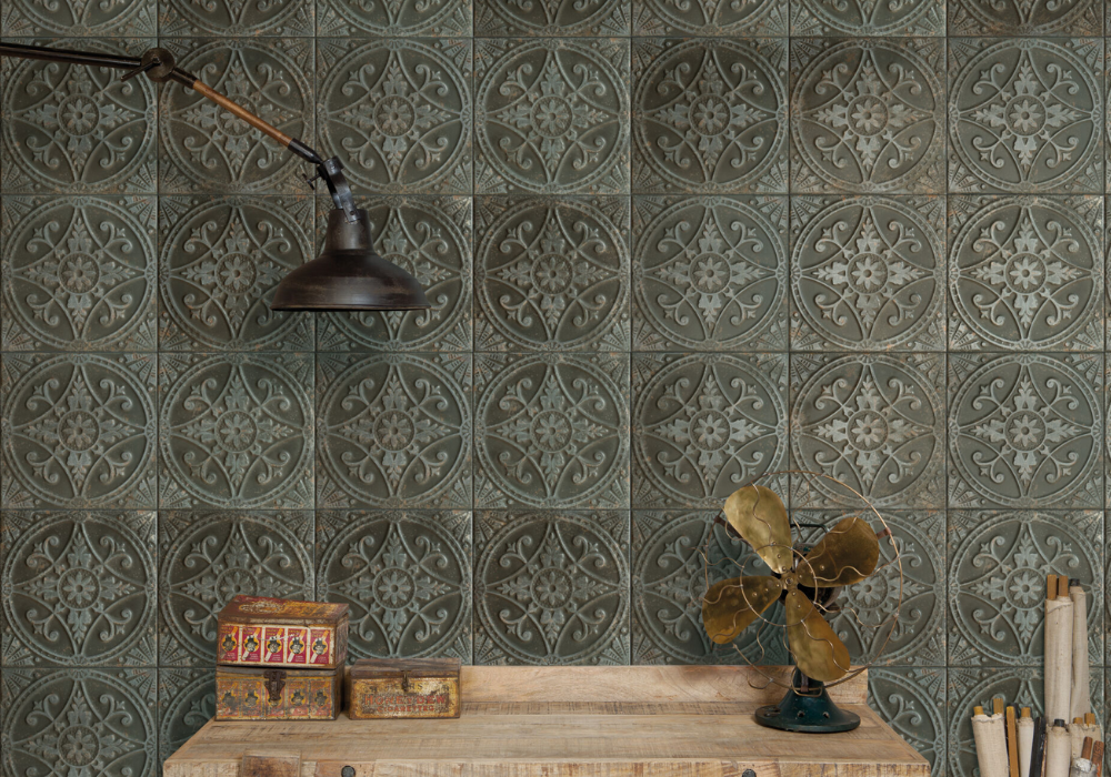 Gạch bông trang trí tường độc đáo, phù hợp phong cách vintage, indochine