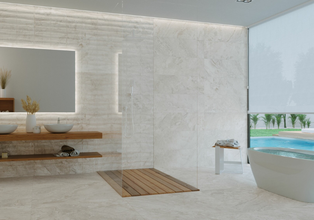 Gạch lát nhà tắm vân đá stone