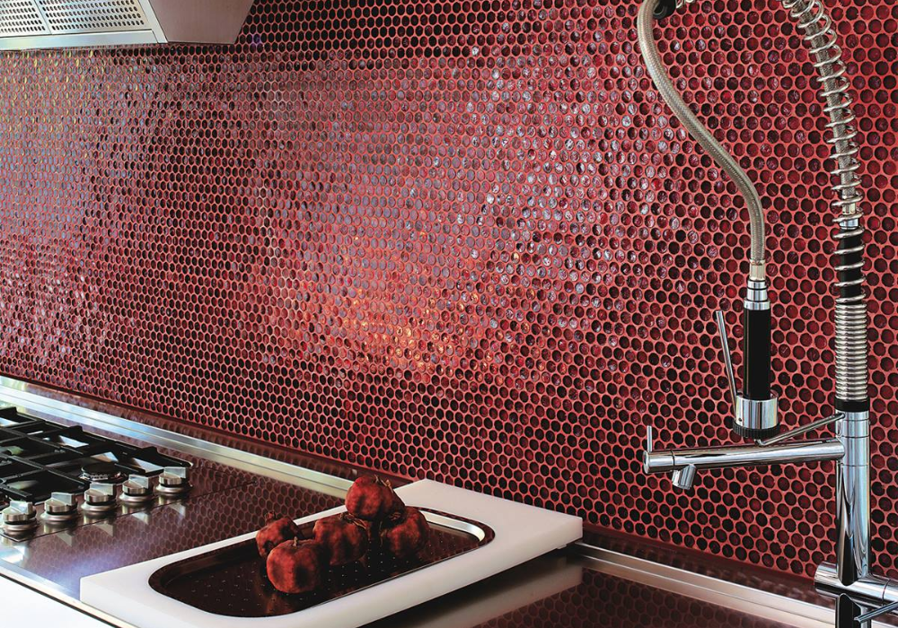 Gạch mosaic ốp tường bếp đa dạng mẫu mã, màu sắc