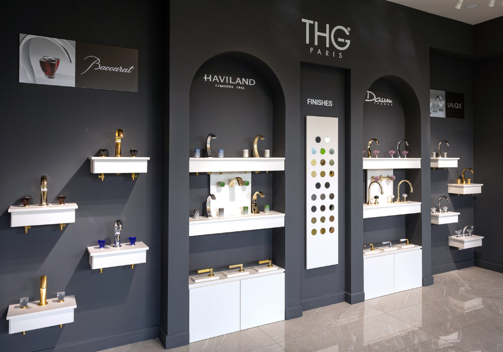 THG Paris Boutique trưng bày tinh tế các bộ sưu tập vòi rửa, phụ kiện