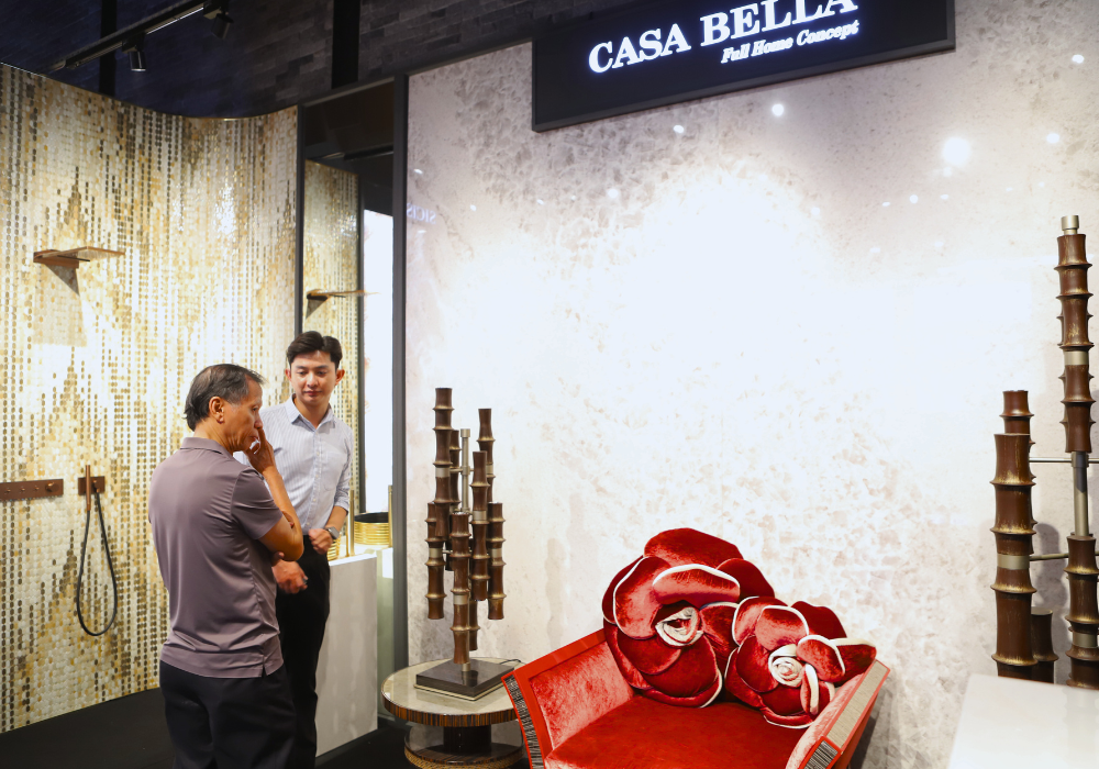 Casa Bella mang đến các sản phẩm cao cấp, thẩm mỹ, nhập khẩu từ Ý đến gian hàng trưng bày