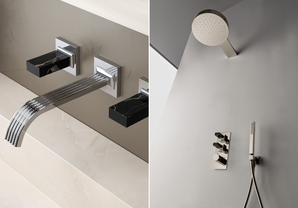 Thiết kế ấn tượng với tay vặn bằng đá cẩm thạch